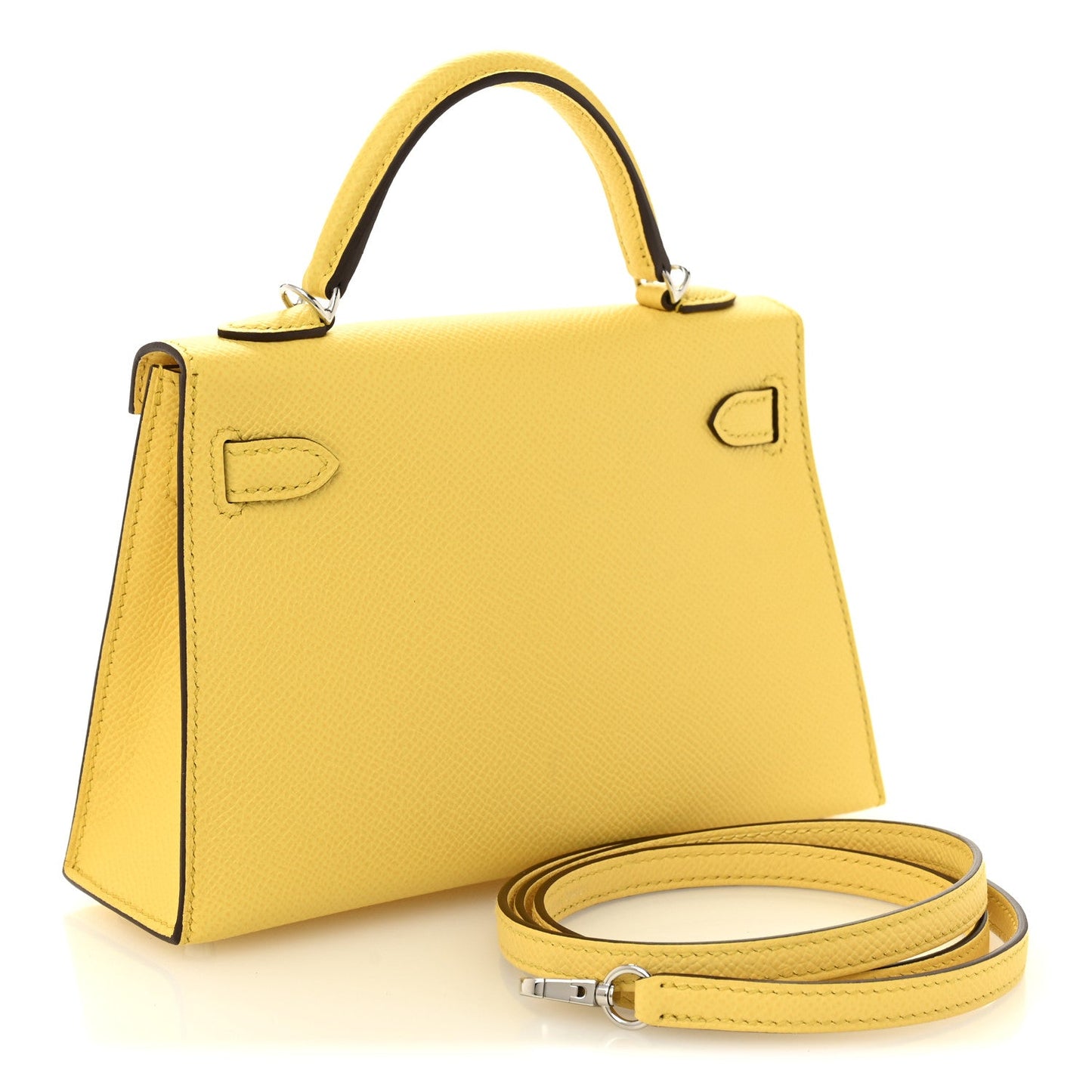 Hermes Epsom Mini Kelly Sellier 20 Jaune Mango