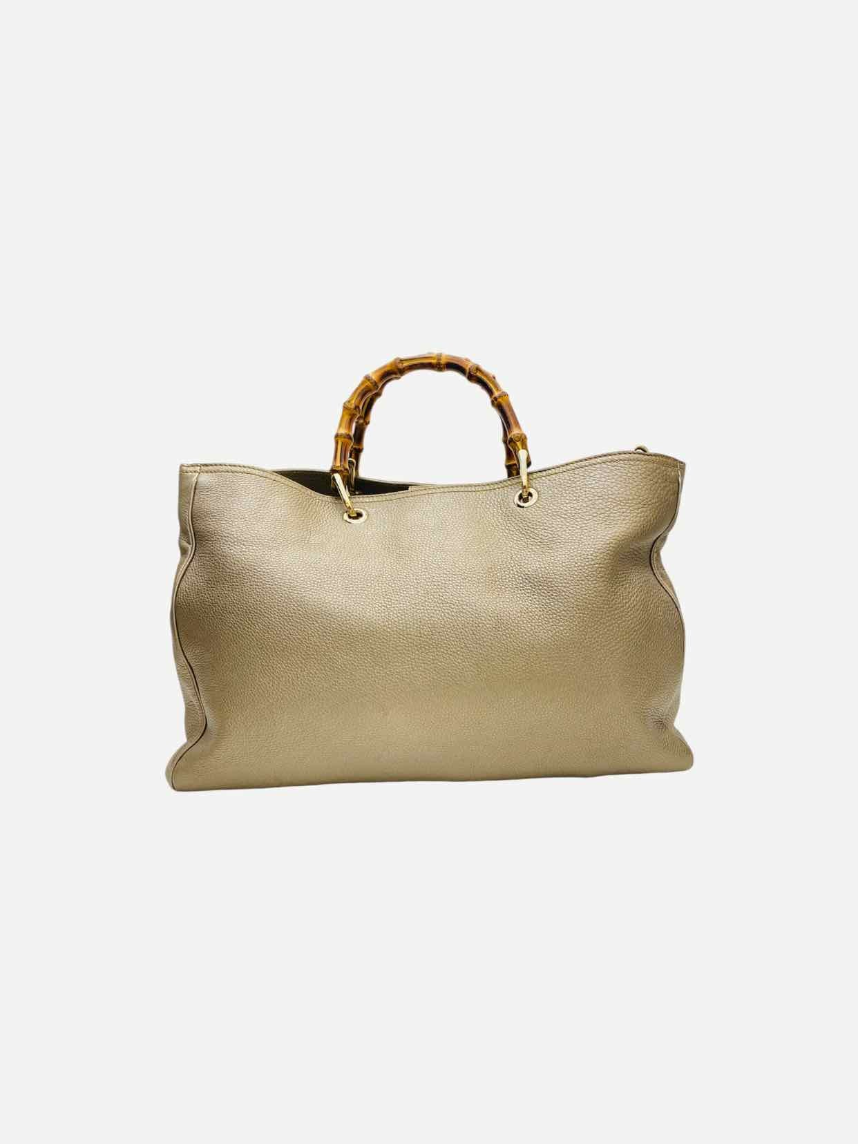 GUCCI Shopper Metallic Gold Top Handle