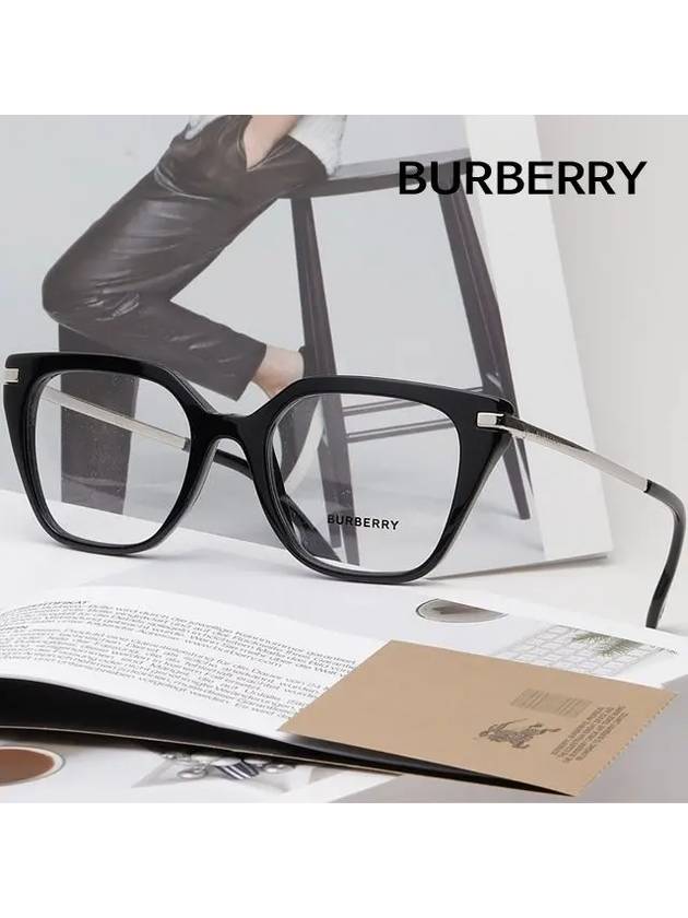 Luxury Burberry Eyewear Square Eyeglasses Black