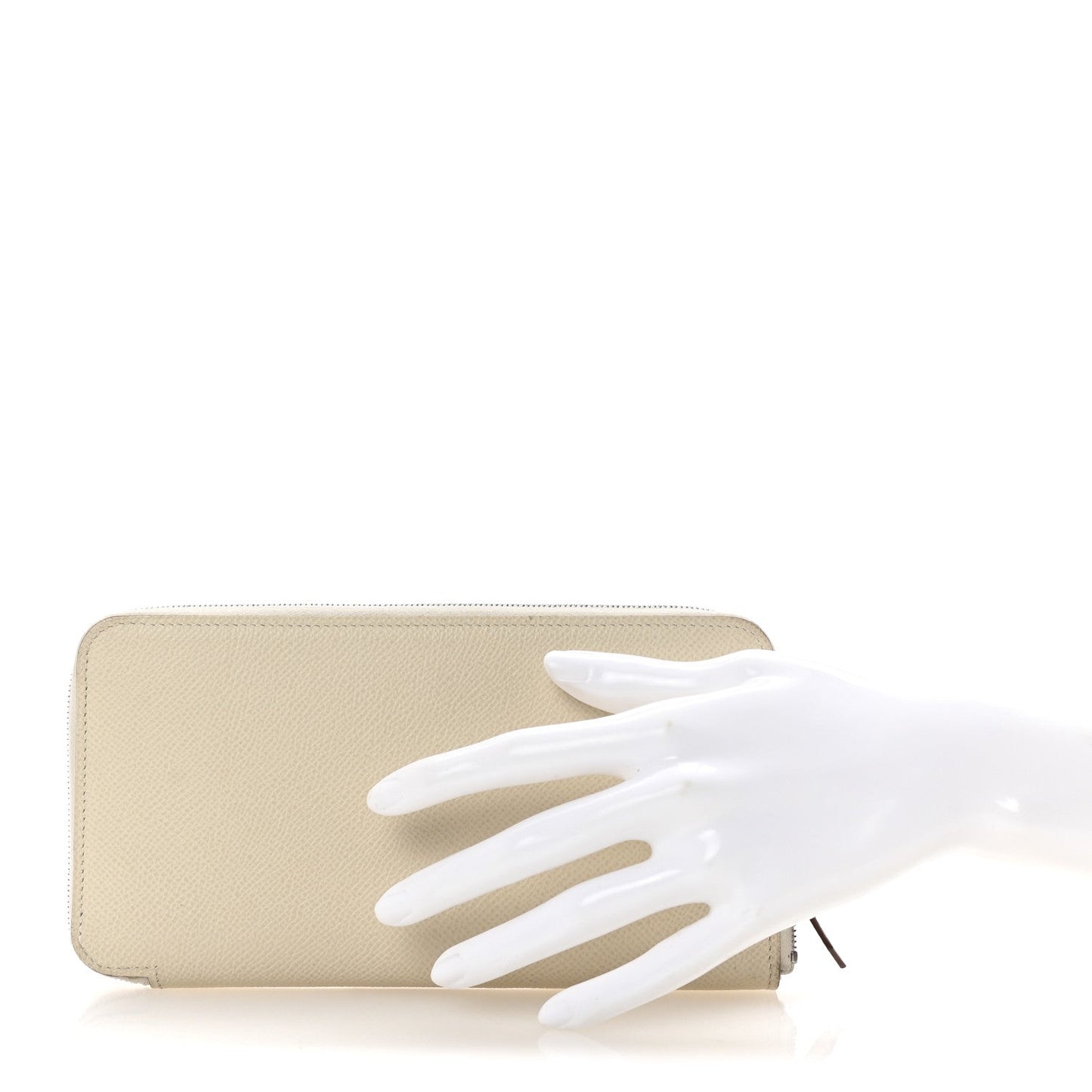 Hermes Epsom Silk'In Wallet Craie