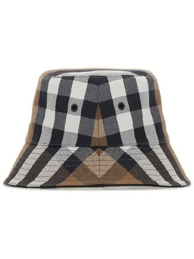 Luxury Burberry Checked Cotton Bucket Hat Brown