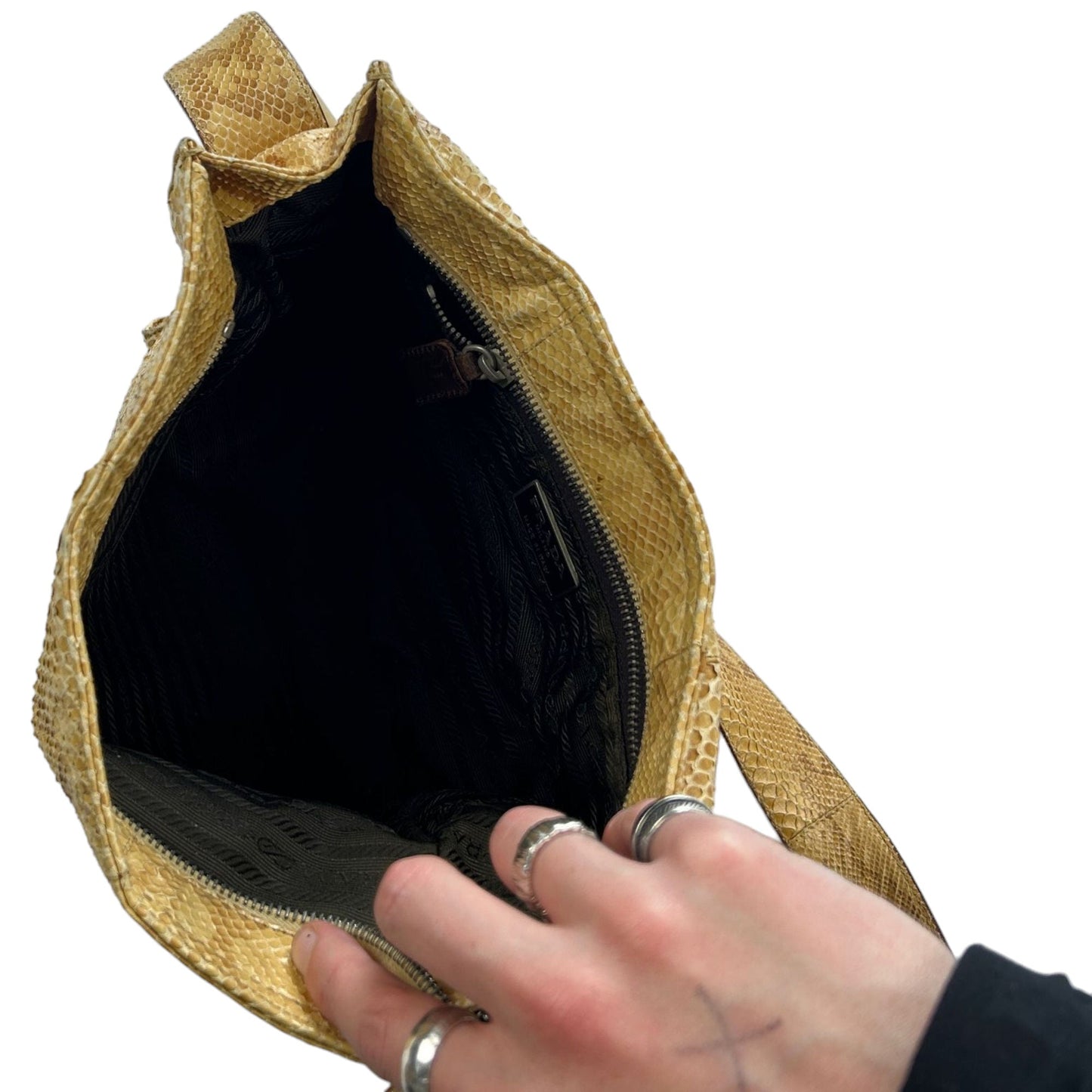 Prada Python Leather Shoulder Bag