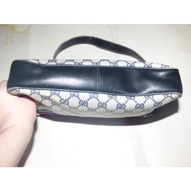 Gucci Leather Canvas Shoulder Bag