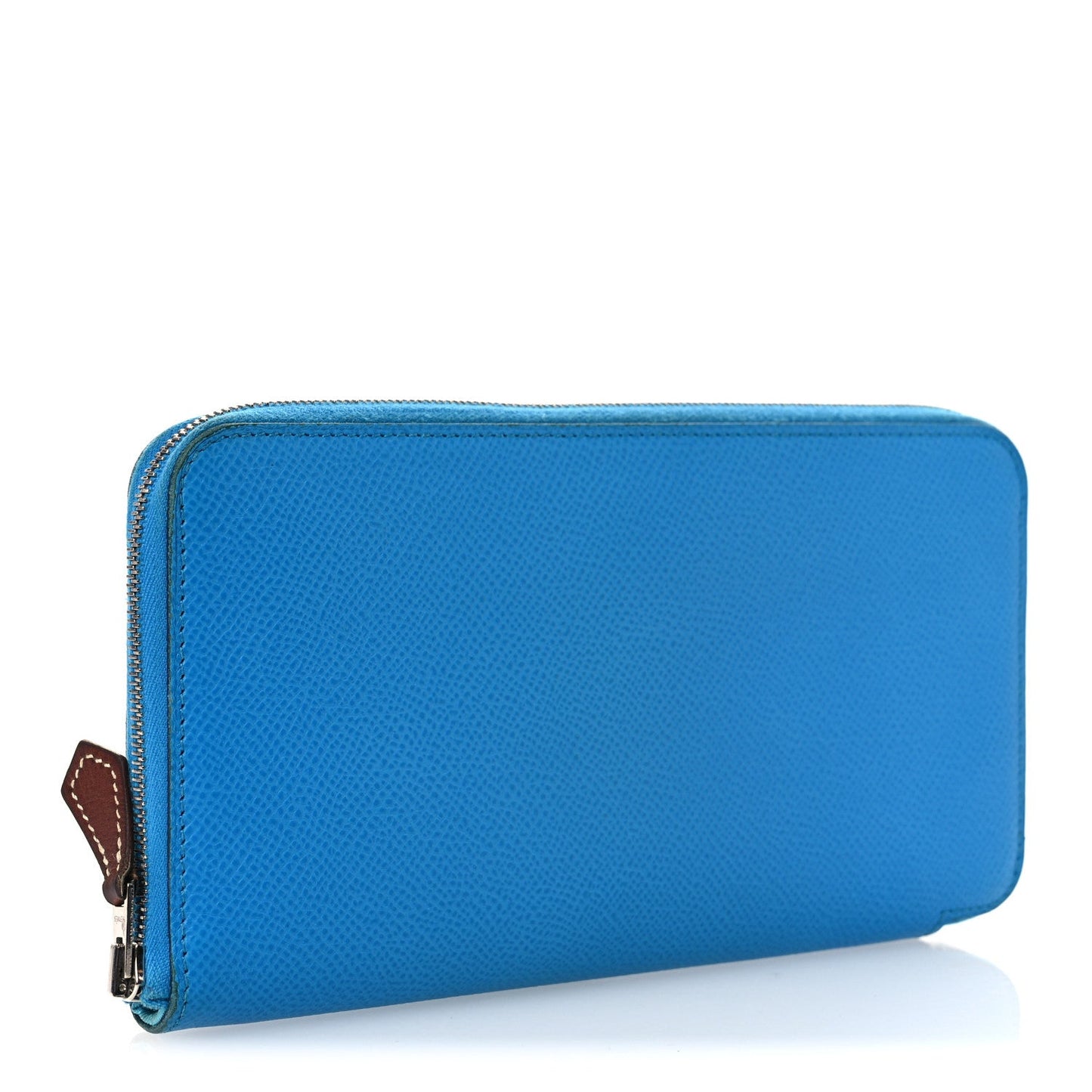 Hermes Epsom Silk'In Wallet Bleu Frida