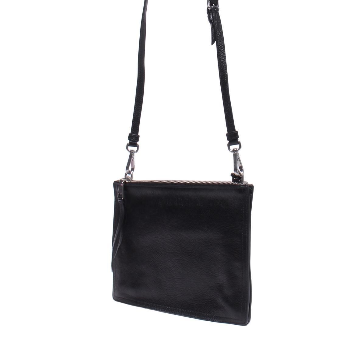 Prada Glace Calf Etiquette Shoulder Bag - Black Crossbody  ITL4T5EE3FIO