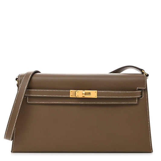 Hermes Madame Calfskin Kelly Elan Etoupe