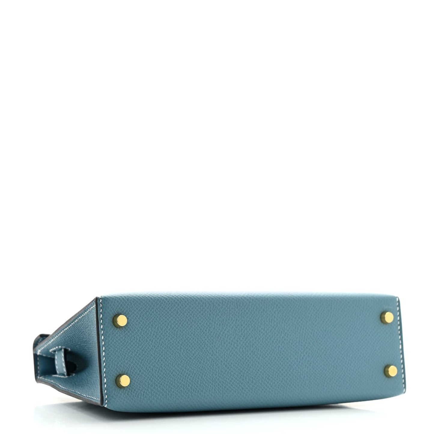 Hermes Epsom Mini Kelly Sellier 20 New Blue Jean