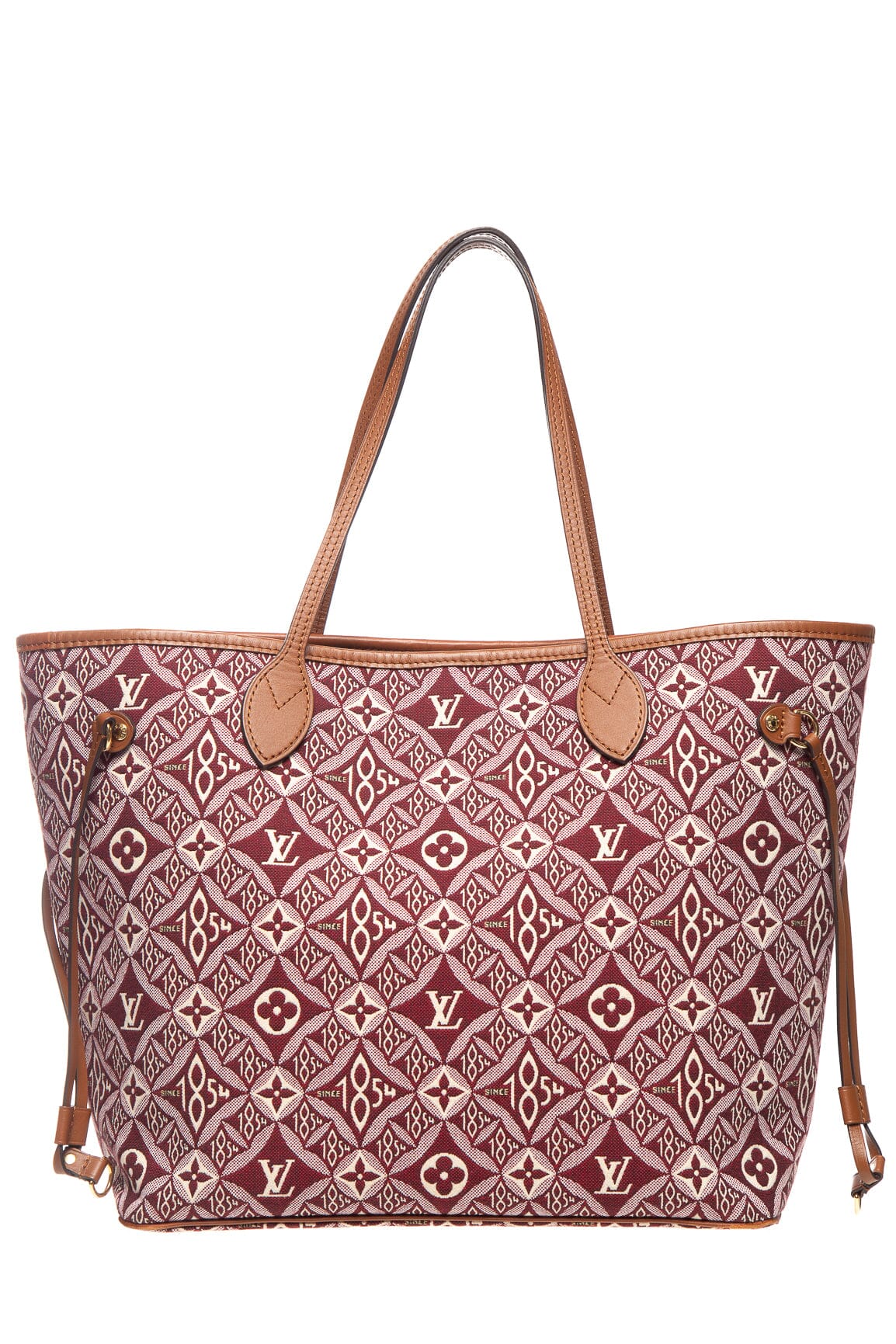 Louis Vuitton 2020 Maroon Jacquard Monogram Since 1854 Neverfull Handbag