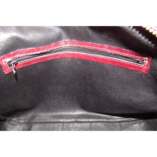 Gucci Vintage Gg Burgundy Small G Logo Canvas And Burgundy Leather