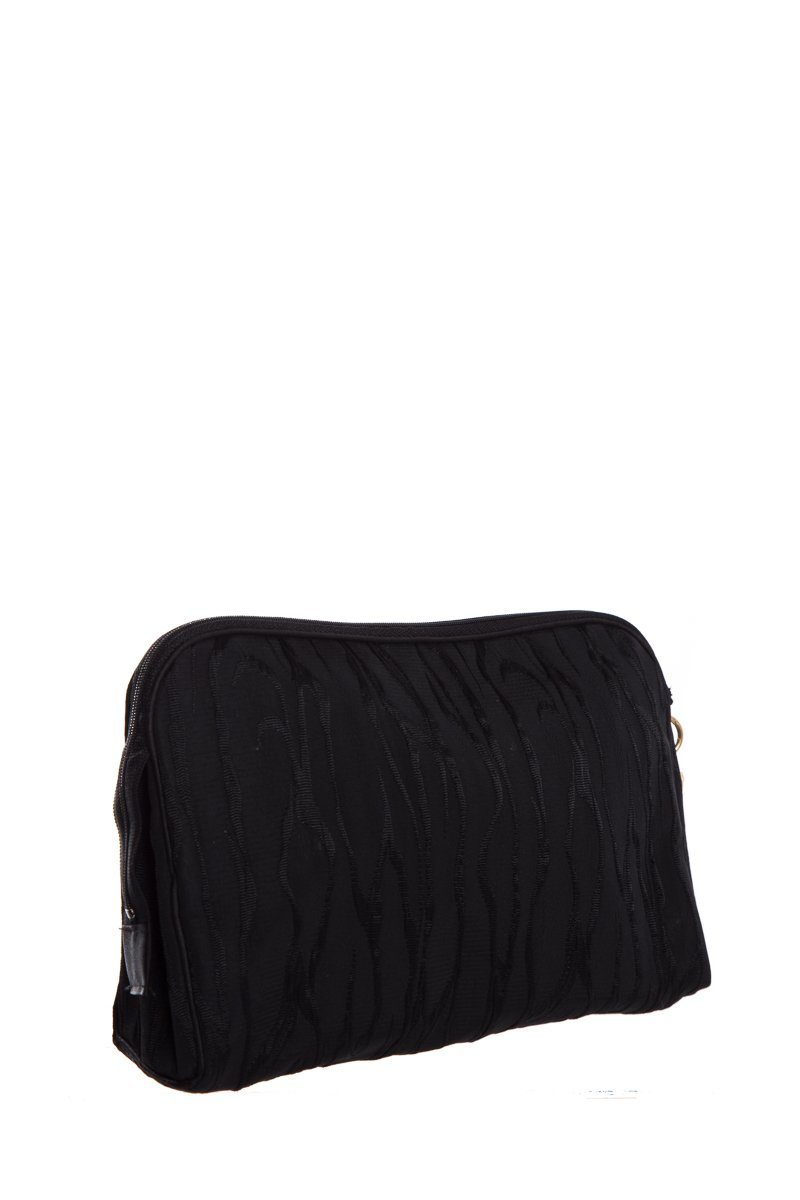 Christian Dior   Black Satin Pouch