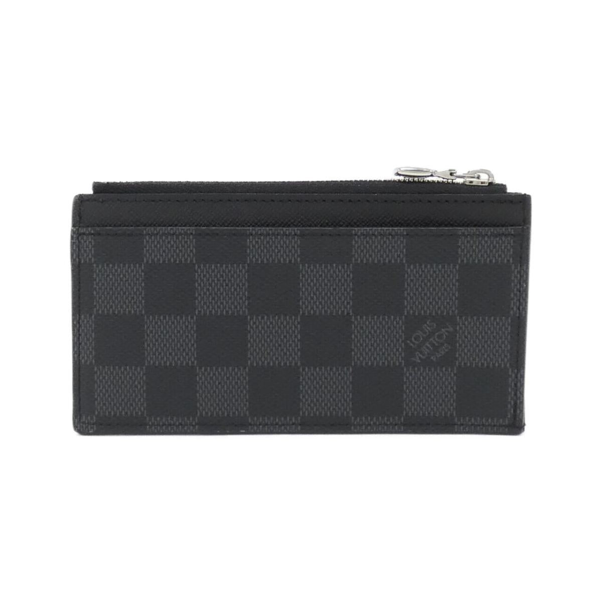 Louis Vuitton Damier Graphite Coin Card Her N64038 Coin & Card Case
