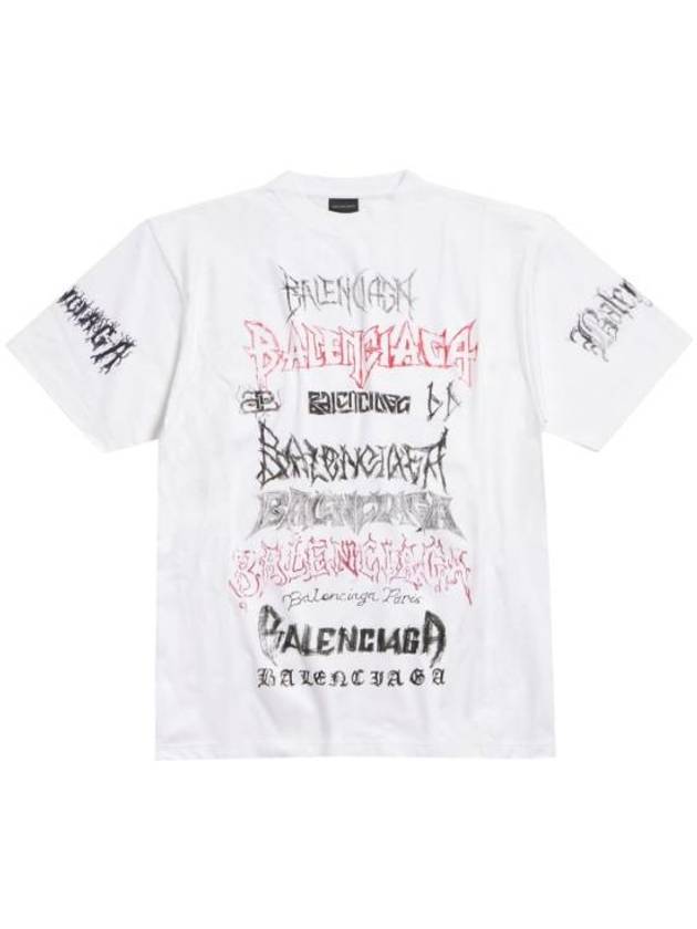 Luxury Balenciaga Trending 2026 Cotton Crew Neck Short Sleeve T-shirt White