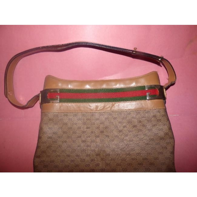Gucci Leather Canvas Tote