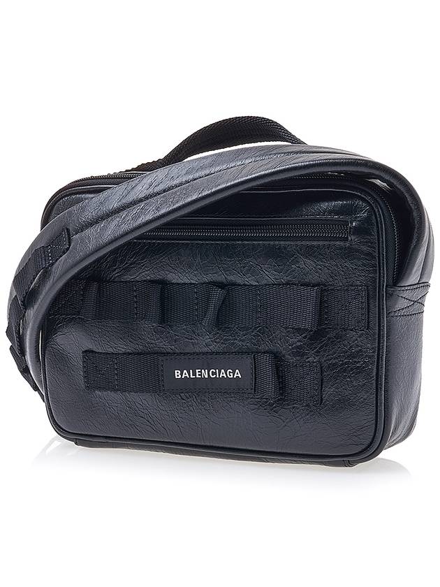 Luxury Balenciaga Trending 2026 Army Pouch Cross Bag Black
