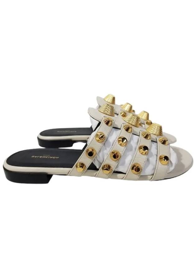 Luxury Balenciaga Trending 2026 Stud Strap Slippers White