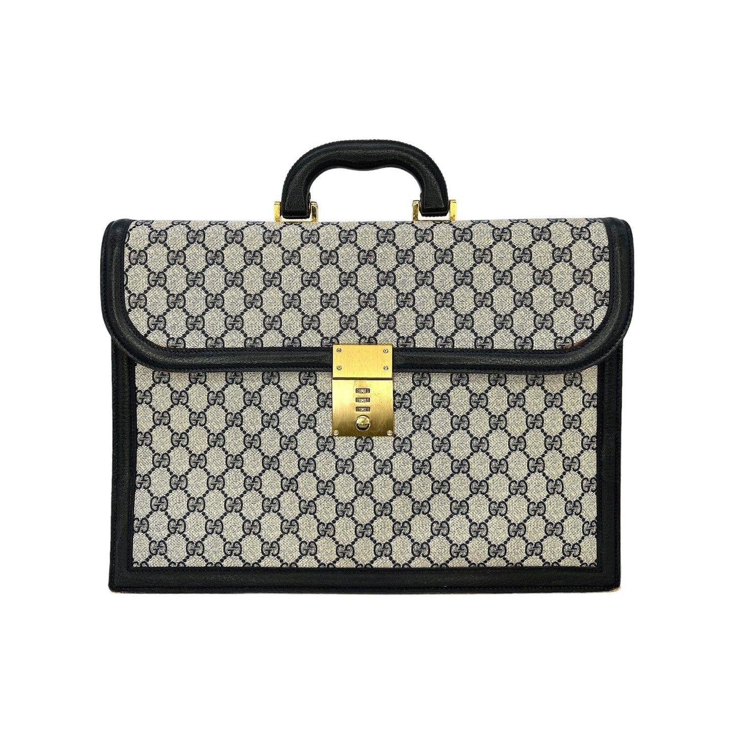 Gucci Leather Canvas Shoulder Bag