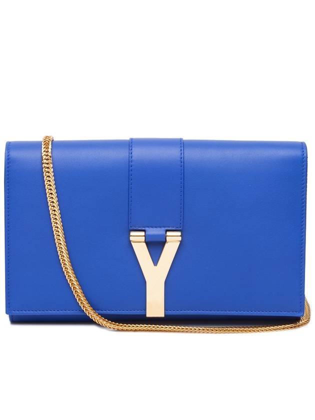 Luxury Saint Laurent Trending 2025 Y Chain Cross Bag Blue