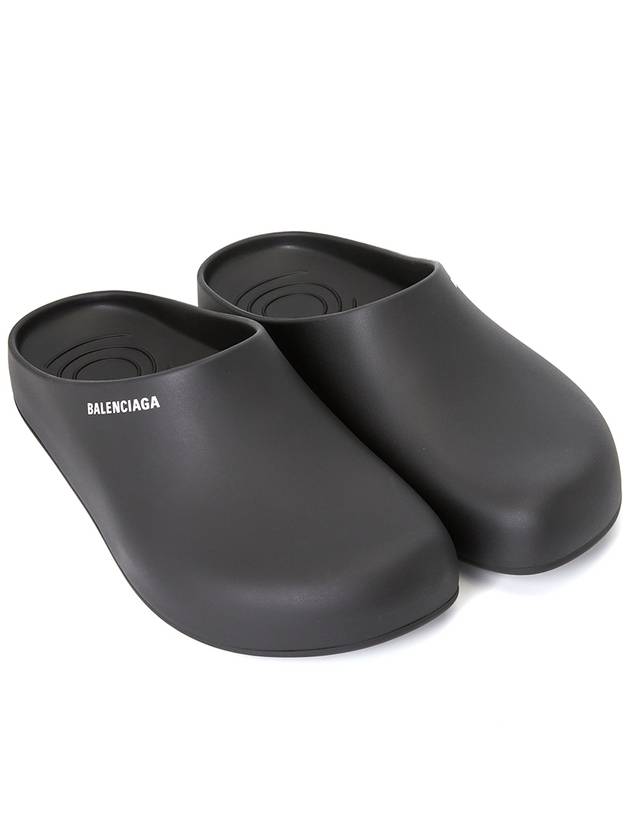 Luxury Balenciaga Trending 2026 Logo Pool Closed Mule Black