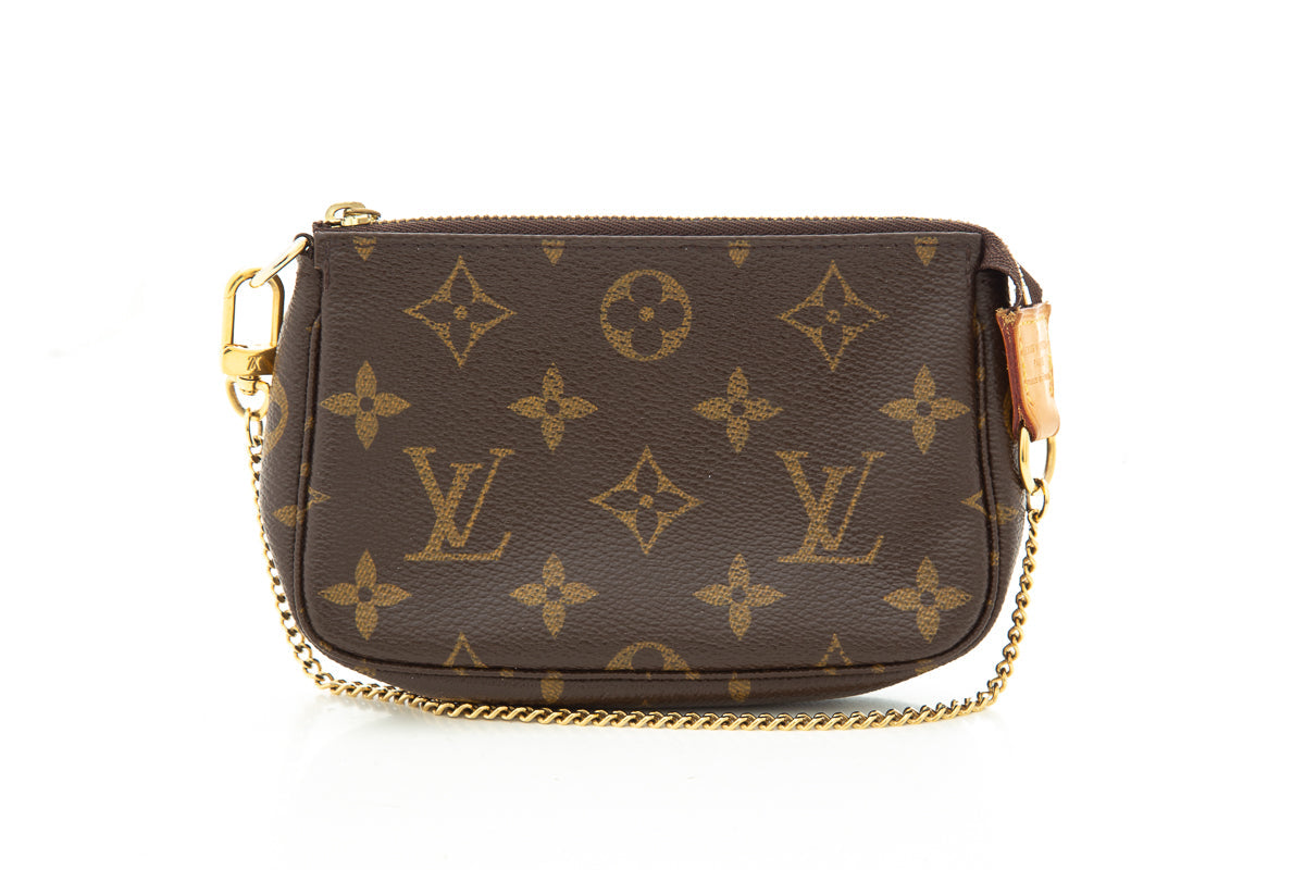 Louis Vuitton 2014 Monogram Mini Pouchette on Chain
