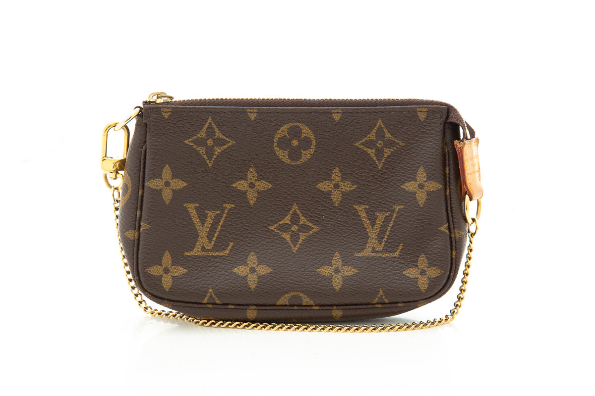Louis Vuitton 2014 Monogram Mini Pouchette on Chain