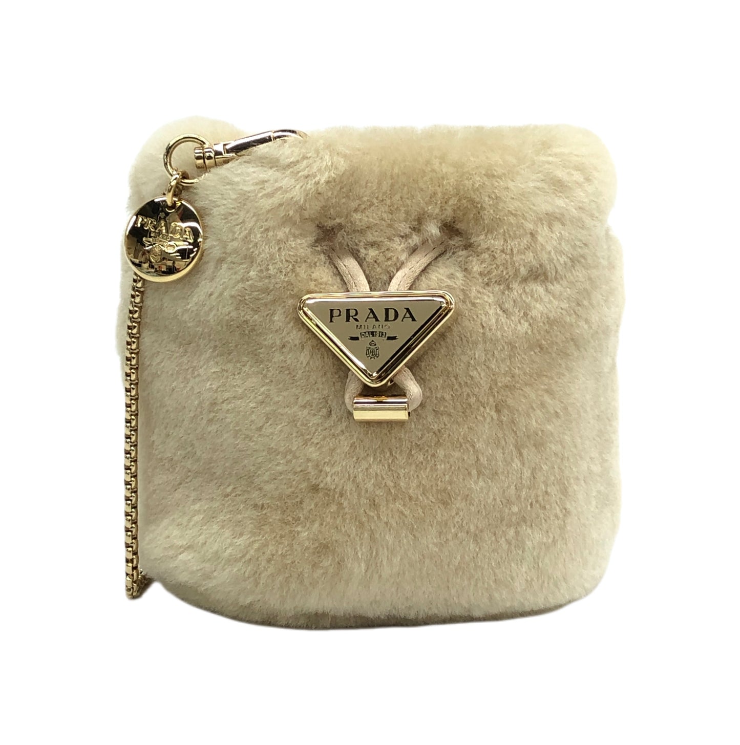 Prada Shearling Bucket Bag