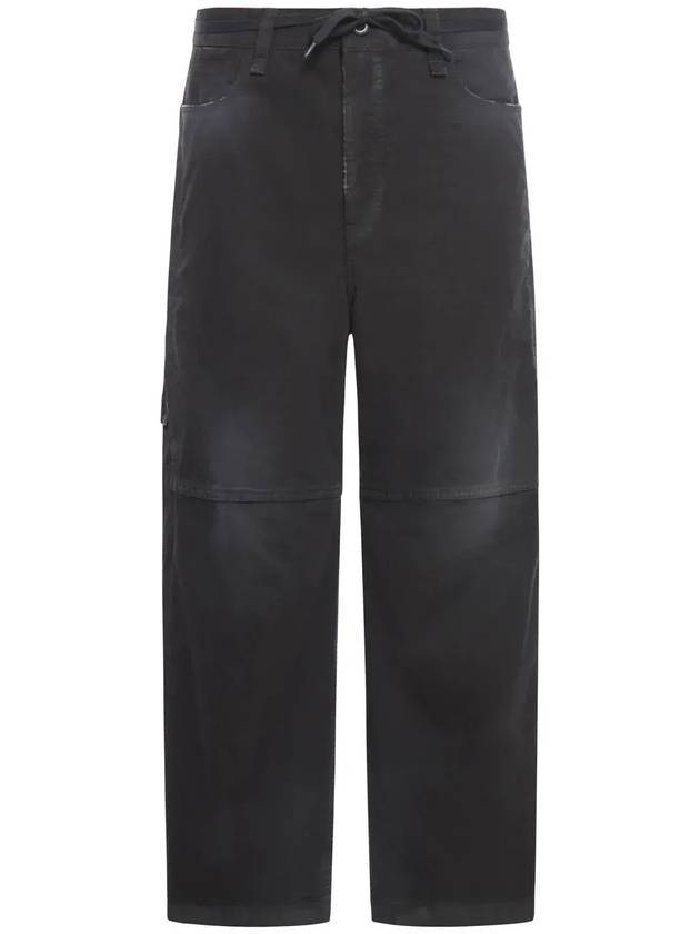 Luxury Balenciaga Trending 2026 Cropped Cargo Straight Pants Black