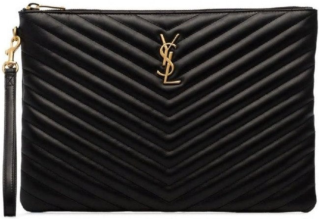 Luxury Saint Laurent Trending 2025 Women's Cassandre Matelassé Pouch in Nero | 559193CWU01