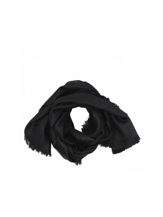 Luxury Saint Laurent Trending 2025 Monogram Square Large Scarf Black