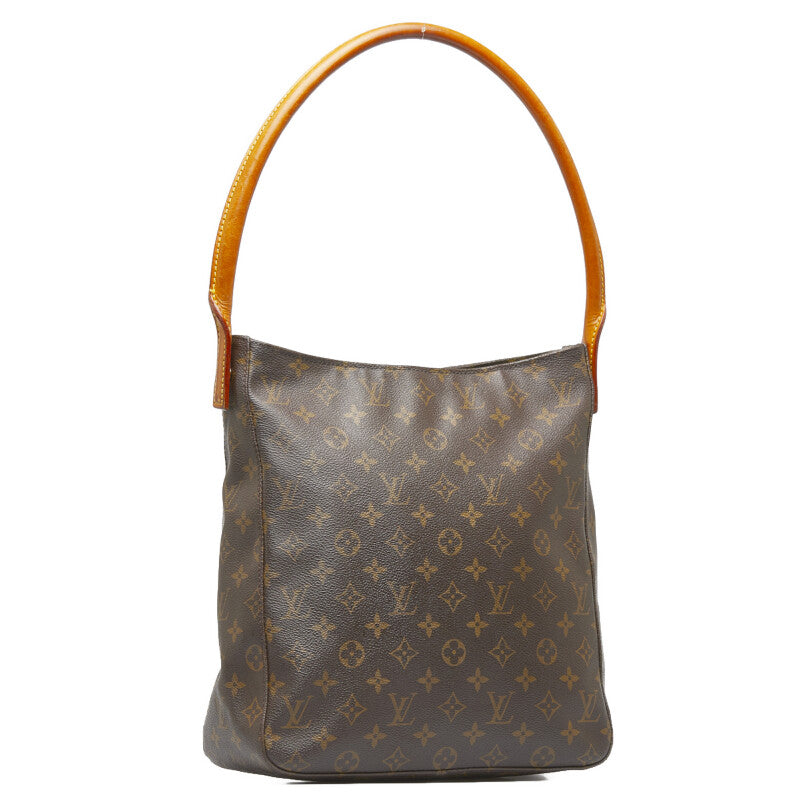 Louis Vuitton Monogram Lo-Ping GM Shoulder Bag M51145 Brown PVC Leather Louis Vuitton