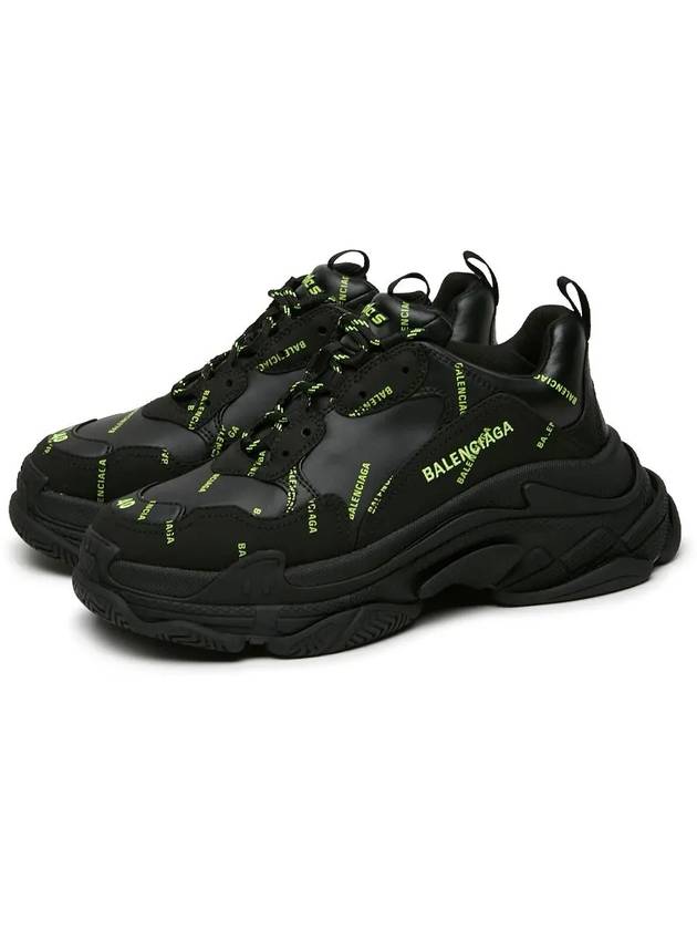 Luxury Balenciaga Trending 2026 All Over Triple S Low Top Sneakers Black