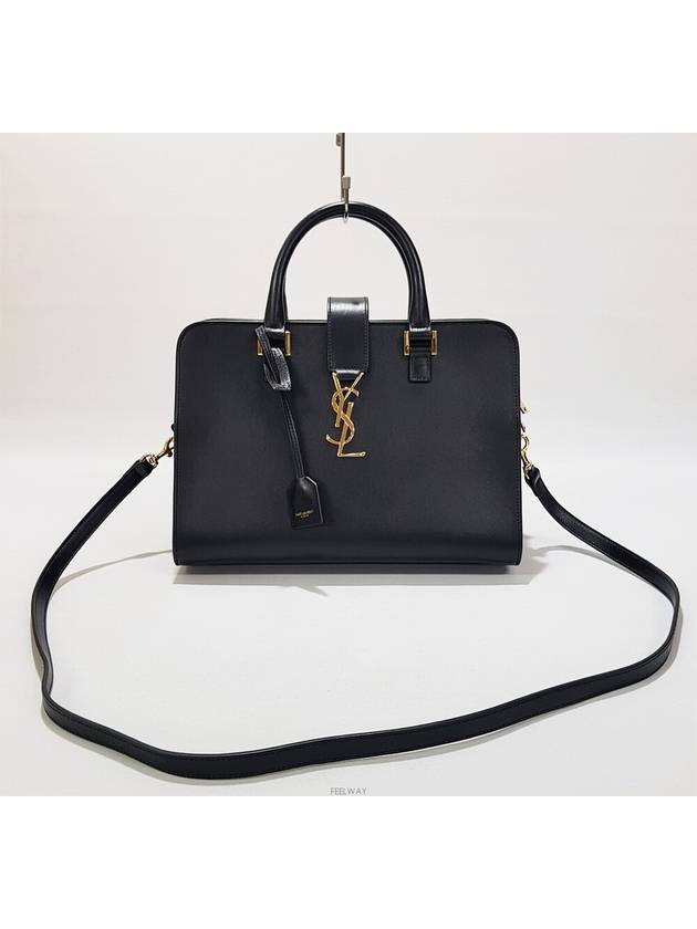 Luxury Saint Laurent Trending 2025 Vitello Cabas Tote Bag Small