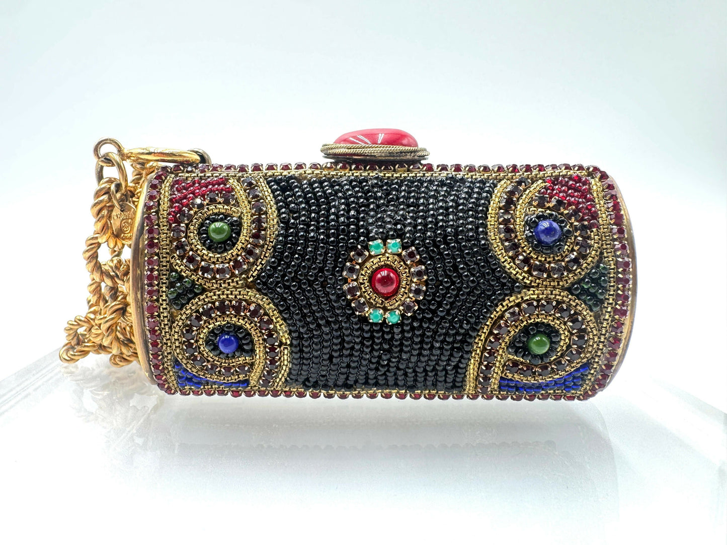 Chanel  1981 Jewelled Metal Clutch