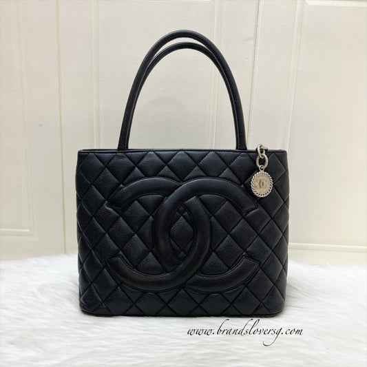 Chanel Medallion Tote in Black Caviar and SHW
