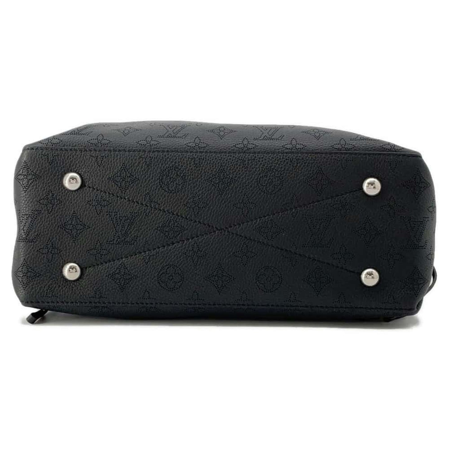 Louis Vuitton  Noir Monogram Mahina Leather Handbag Shoulder Bag