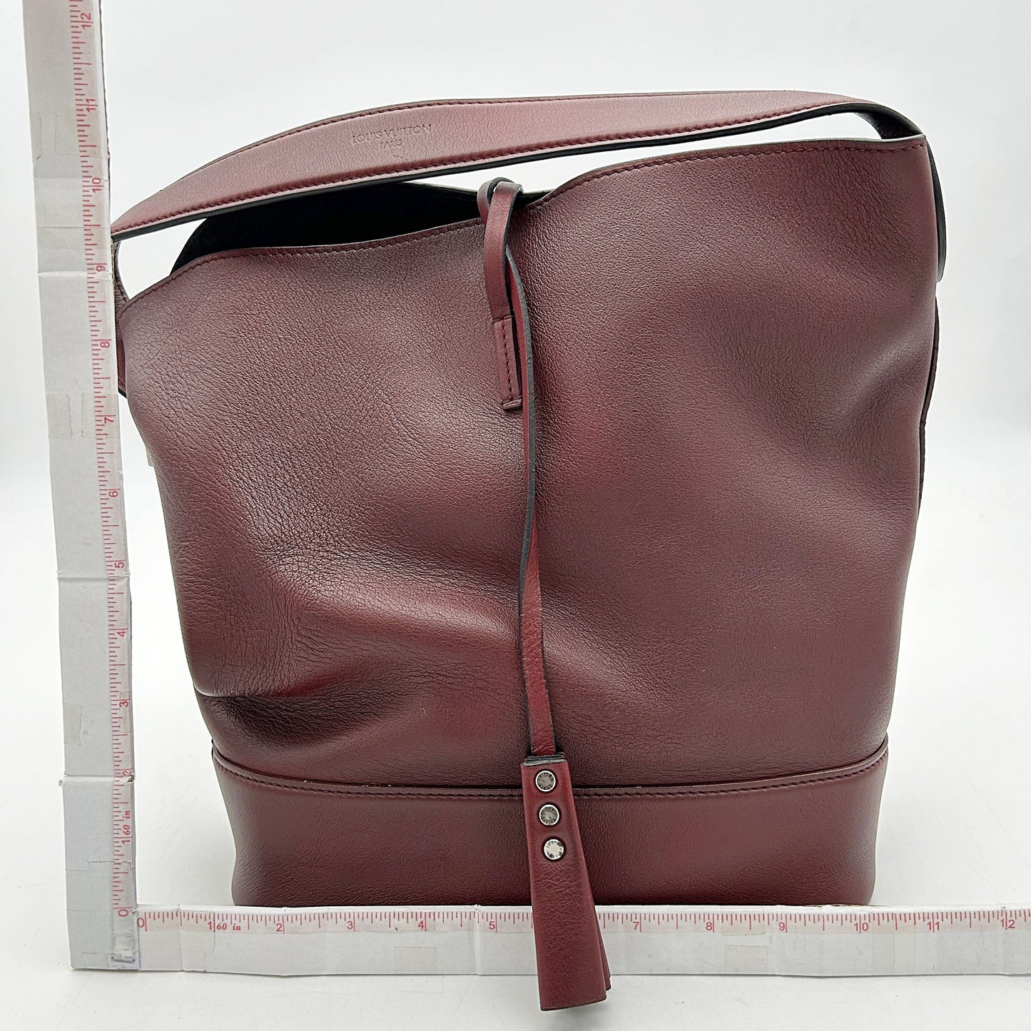 Louis Vuitton NN14 Leather Bucket Bag Dark Red 2504101814