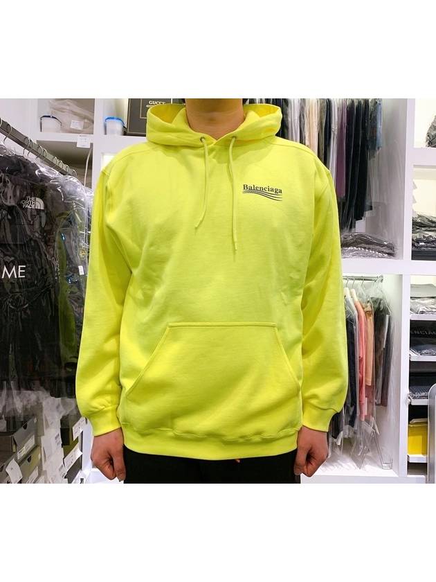 Luxury Balenciaga Trending 2026 Men's Political Wave Logo Hoodie Neon