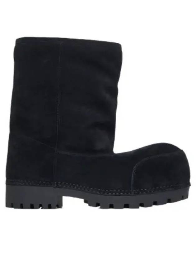 Luxury Balenciaga Trending 2026 Suede Fur Winter Boots Black