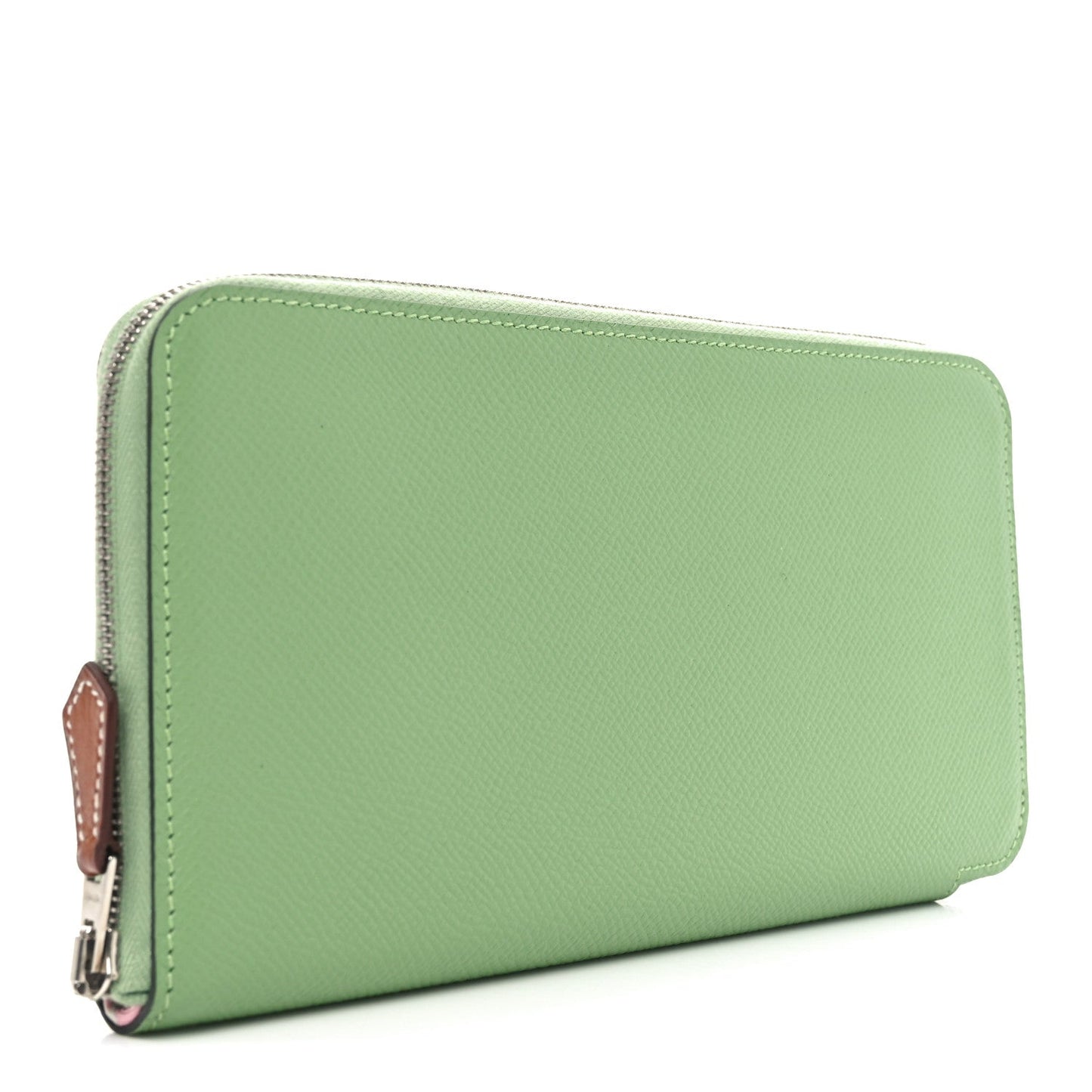 Hermes Epsom Silk'In Wallet Vert Criquet