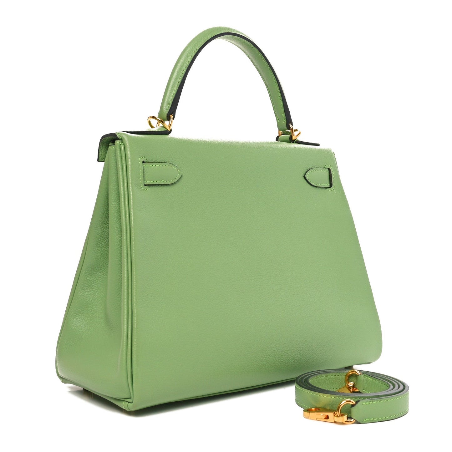 Hermes Evercolor Kelly Retourne 28 Vert Criquet
