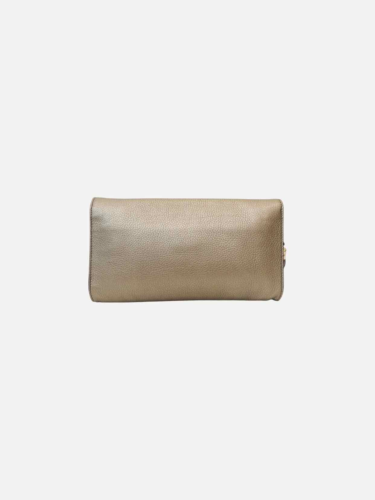 GUCCI Soho Metallic Gold Clutch