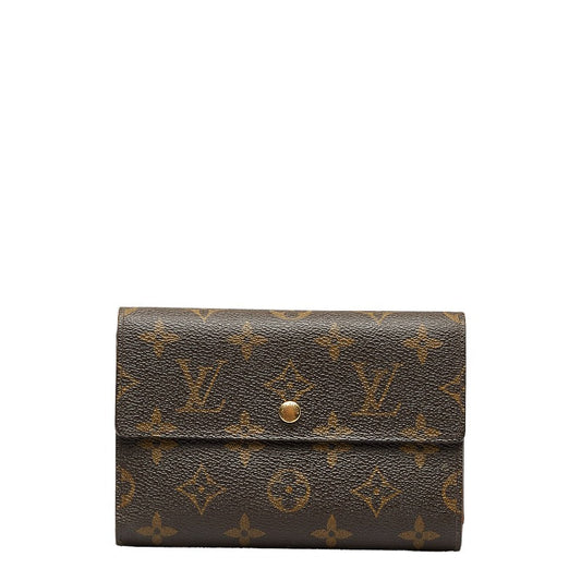 Louis Vuitton Monogram Portraits M61202 Brown PVC Leather Louis Vuitton Long Wallet