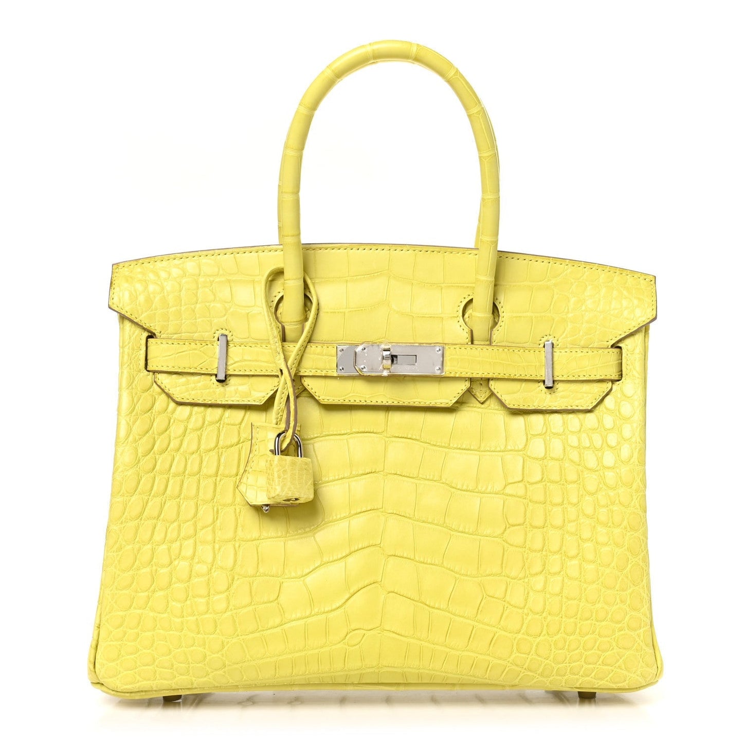 Hermes Matte Alligator Birkin 30 Lime