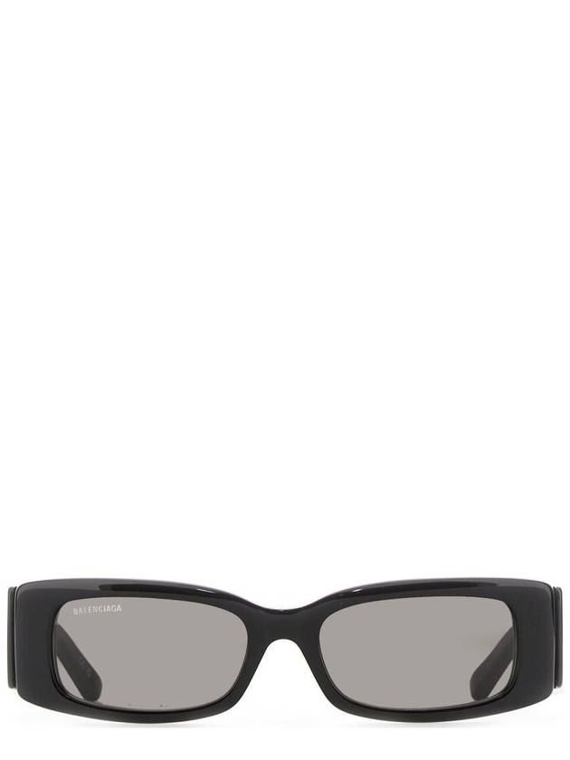 Luxury Balenciaga Trending 2026 Eyewear Max Rectangle Sunglasses Black