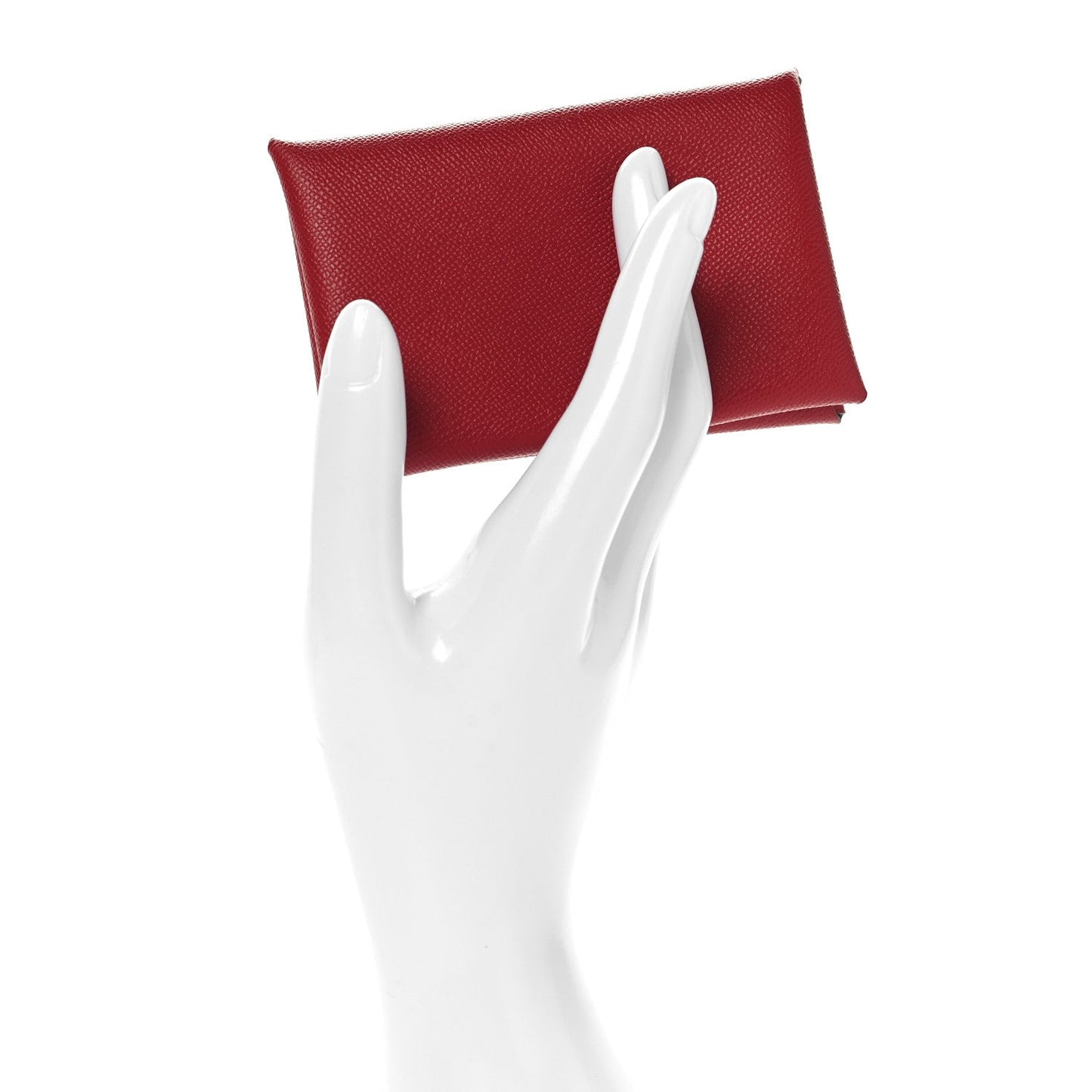 Hermes Epsom Calvi Card Case Rubis