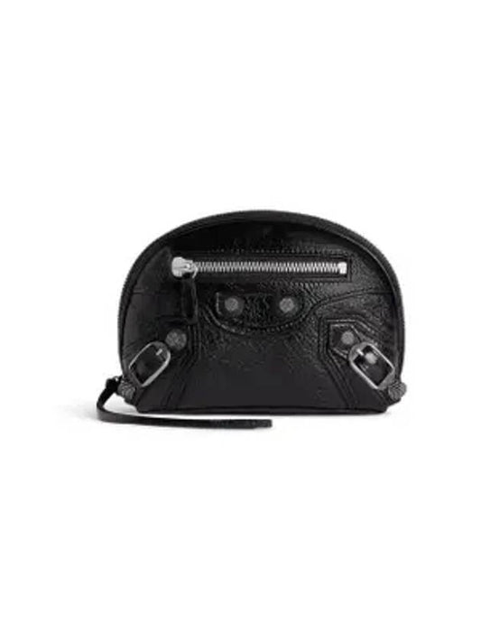 Luxury Balenciaga Trending 2026 Le Cagole Small Cosmetic Pouch Bag Black