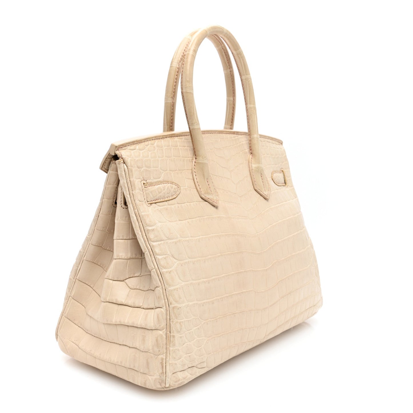 Hermes Matte Niloticus Crocodile Birkin 30 Parchemin