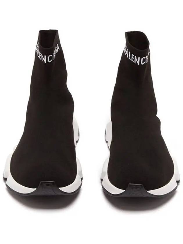 Luxury Balenciaga Trending 2026 Speed Logo High Top Sneakers Black