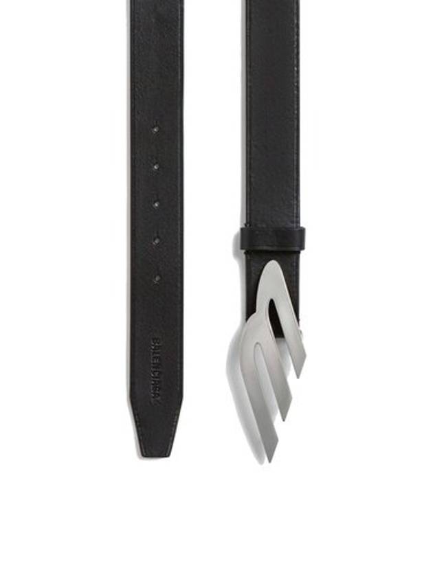 Luxury Balenciaga Trending 2026 Moto Logo Leather Belt Black