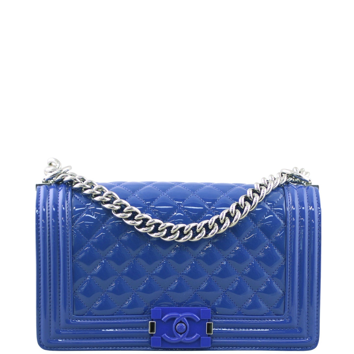 Chanel Boy Old Medium | Blue 20 Series