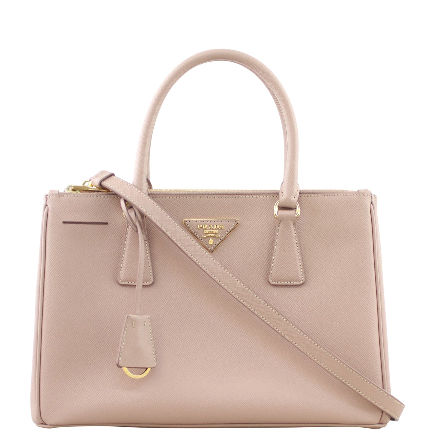Prada Saffiano Lux Galleria Double Zip Tote Small